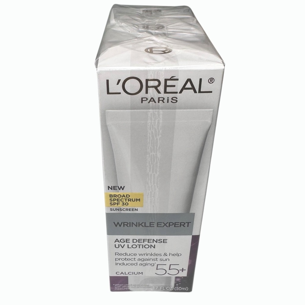 Pack Of 3 L'Oréal Paris Wrinkle Expert SPF 30 Age Defense UV‎ Lotion Calcium 55+